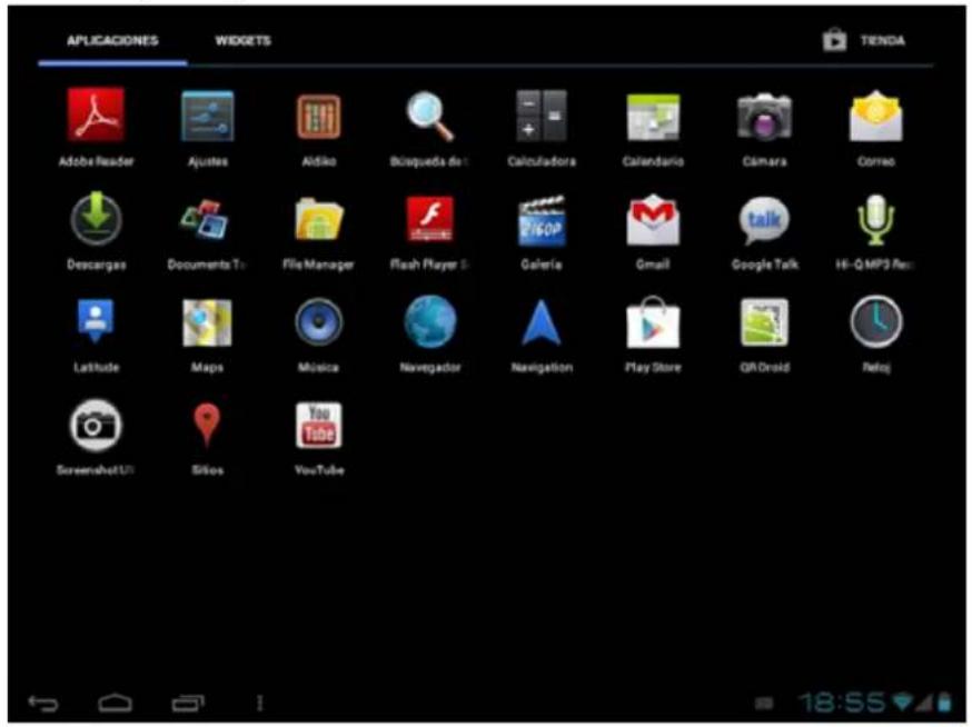 Leotec LPad Comet LETAB901 - Interfaz principal - 10
