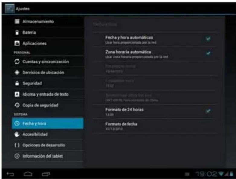 Leotec LPad Comet LETAB901 - Ajustar fecha y hora - 1