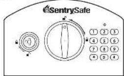 Sentry Compact Security Safe P008E - Ouwr la boite securitaire avec les codes - 1