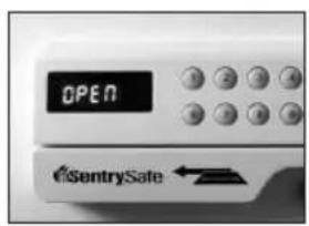 Sentry HL100ES - Desbloqueo de la puerta - 2