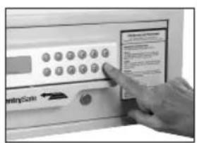 Sentry HL100ES - To lock the door - 2