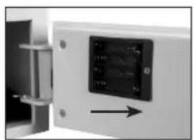 Sentry HL100ES - Installing the batteries - 2