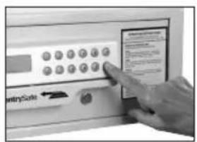 Sentry HL100ES - To unlock the door - 2