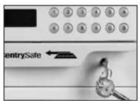 Sentry HL100ES - Reprogrammation du coffre-fort après l'utilisation de la clé d'ouverture d'urgence - 4