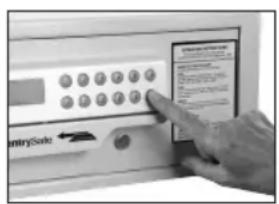 Sentry HL100ES - Reprogramación de la caja de seguridad tras el uso de la llave de anulación - 2