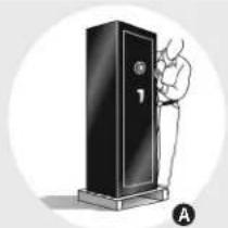 Sentry Executive FireSafe EF4738E - AVERTISSEMENT! DEBOULONNAGE DU COFFRE-FORT POUR ARMESÀ FEU DE SA PALETTE D'EXPÉDITION! - 1