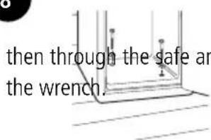 SentrySafe SFW123CS - Bolt-down instructions... continued - 2
