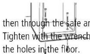 SentrySafe SFW123CS - Bolt-down instructions... continued - 3