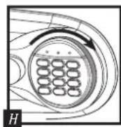 SentrySafe MS5635 - Pariston asettaminen paikoilleen - 1