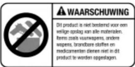 SentrySafe MS0607 - WAARSCHUWING - 1