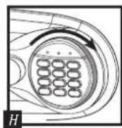 SentrySafe MS0607 - Pariston asettaminen paikoilleen - 1