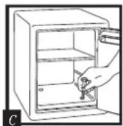 SentrySafe Fire Safe - Istruzioni: - 3
