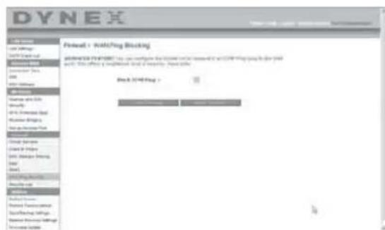 Dynex DXWGRTR - Bloqueo de un Ping de WAN - 1