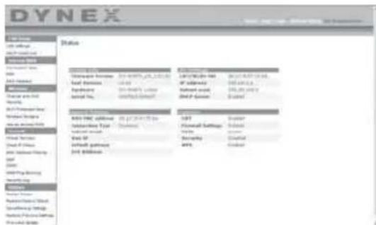 Dynex DXWGRTR - Utilisation de l'Interface utilisateur Web avancée - 1