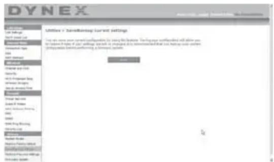 Dynex DXWGRTR - Para guardar la configuración actual: - 1
