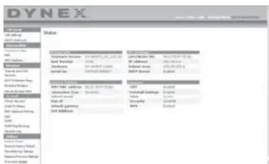 Dynex DXWGRTR - Usando la interfaz de usuario avanzada de Web - 1