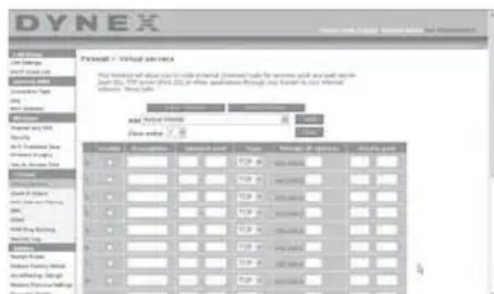 Dynex DXWGRTR - Configuration des paramètres de retransmission interne - 1