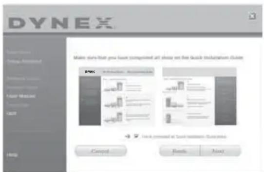 Dynex DXWGRTR - Para executar el software del asistente de instalación: - 2