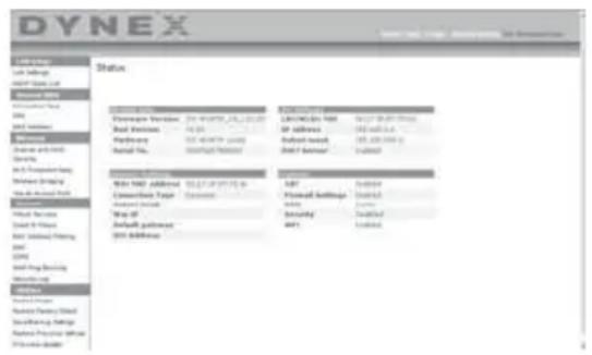 Dynex DXWGRTR - Utilisation de l'Interface utilisateur Web avancée - 1