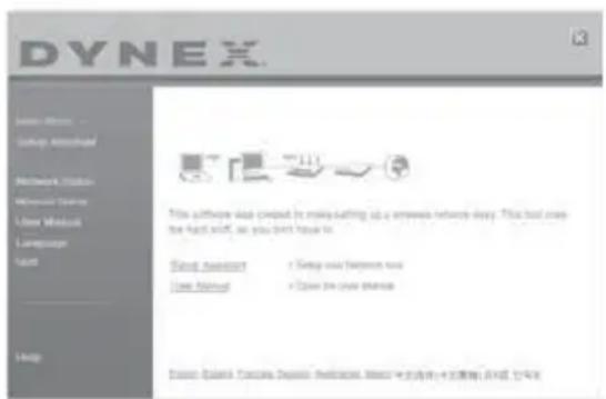 Dynex DXWGRTR - Para executar el software del asistente de instalación: - 1