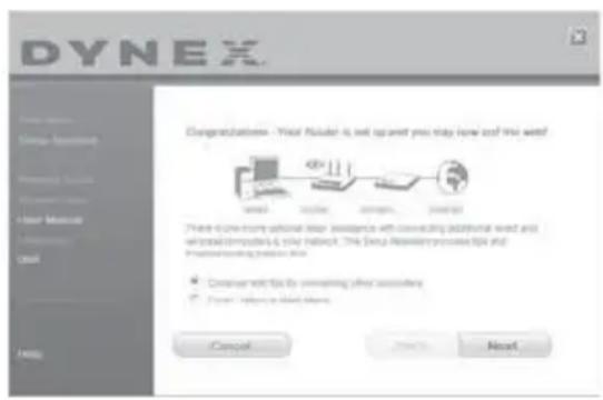 Dynex DXWGRTR - Para executar el software del asistente de instalación: - 7