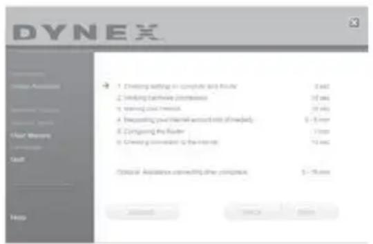 Dynex DXWGRTR - Para executar el software del asistente de instalación: - 3