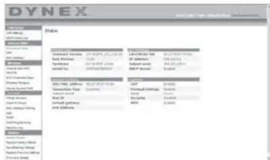 Dynex DXWEGRTR - Utilisation de l'Interface utilisateur Web avancée - 1