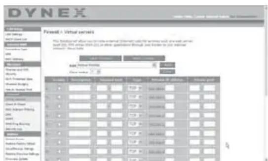 Dynex DXWEGRTR - Configuration des paramètres de retransmission interne - 1