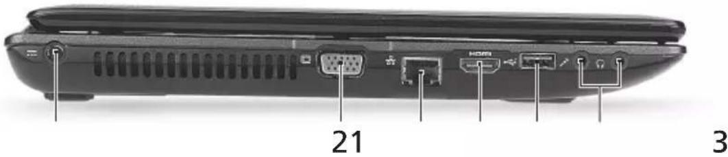 eMachines E442 - Vue gauche - 1