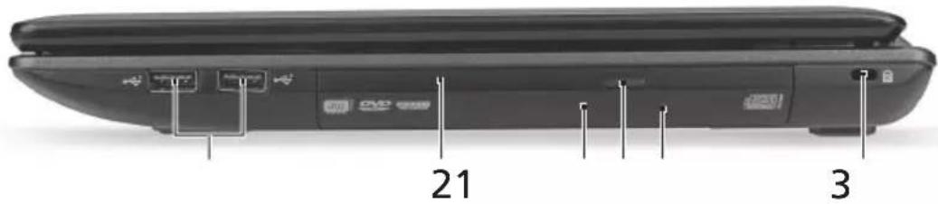 eMachines E442 - Vue droite - 1