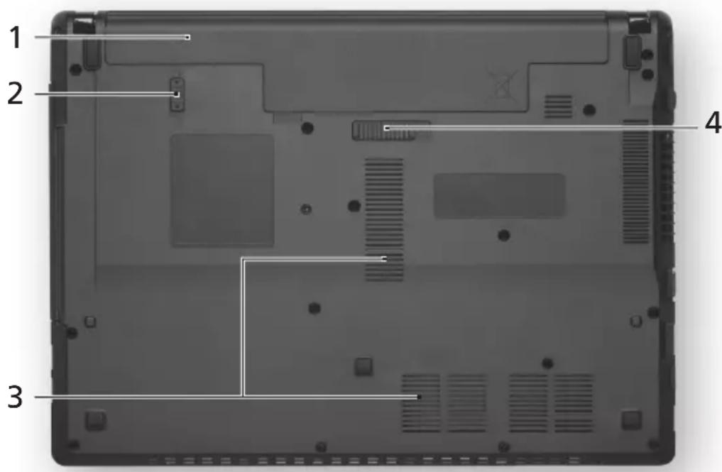eMachines D732 - Onderkant - 1