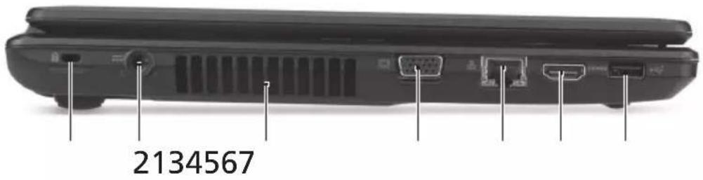 eMachines D732 - Fra venstre - 1