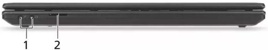eMachines D528 - Vista frontal, fechado - 1