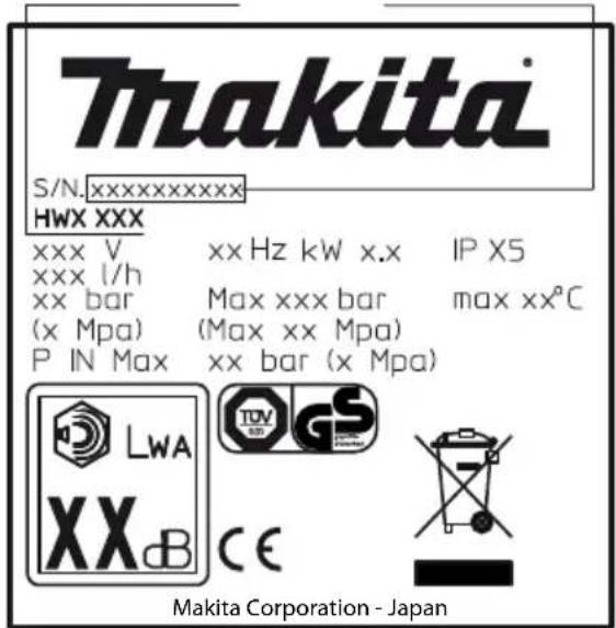 MAKITA HW151 - ONDERHOUD (FIG.5) - 2