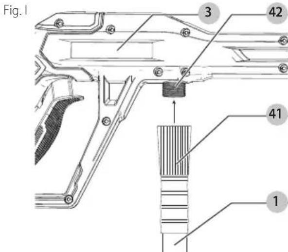 BLACK & DECKER PW1400 - Conexión de Manguera de Jardín (Fig. K) - 1