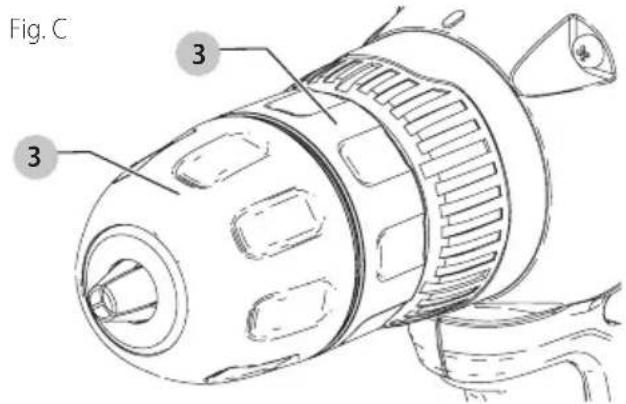 BLACK & DECKER BXPW1500PE - Para insertar una broca u altri accesorio: - 1