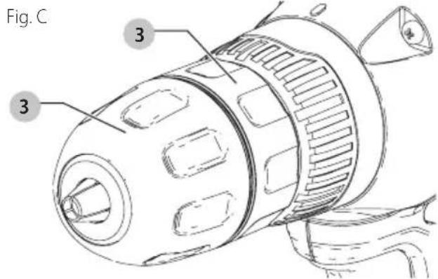 BLACK & DECKER BXPW1500PE - Mandrinsanscle(Fig.C) - 1