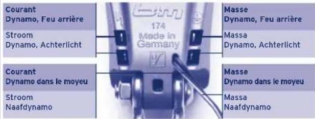 Busch + Müller Lumotec IQ Fly - Raccordement de cable pour N, N plus, senso et senso plus - 1