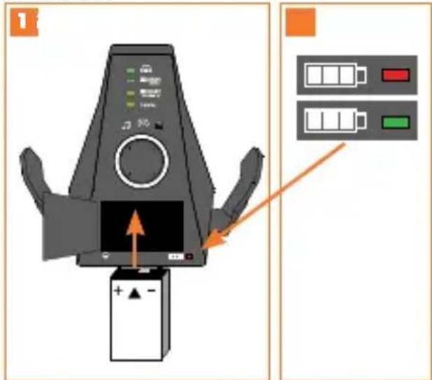 TRITTON Warhead 7.1 - Laden Sie Akkus Ihres kabellosen Warhead 7.1-Surround-Headsets, bevor Sie sie das ersten Mal verwenden oder immer wenn sie leer sind. So laden Sie die Akkus auf: - 1