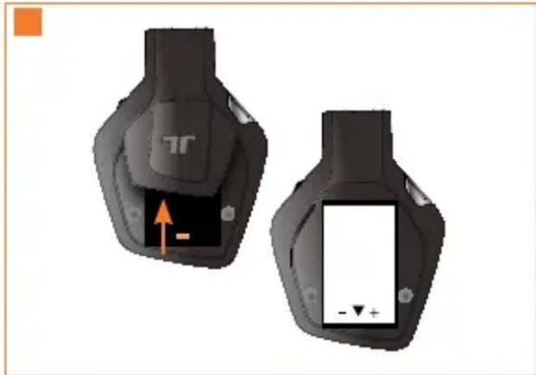 TRITTON Warhead 7.1 - Laden Sie Akkus Ihres kabellosen Warhead 7.1-Surround-Headsets, bevor Sie sie das ersten Mal verwenden oder immer wenn sie leer sind. So laden Sie die Akkus auf: - 2