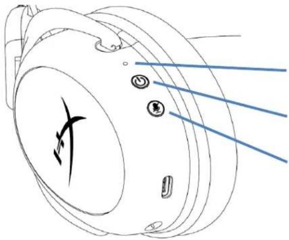 HYPERX Cloud II - Controles - 1