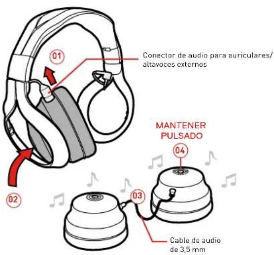 Gioteck FL400 (PS4) - USO DE LOS ALTAVOCES PORTÁTILES (MODO BLUETOOTH) - 1