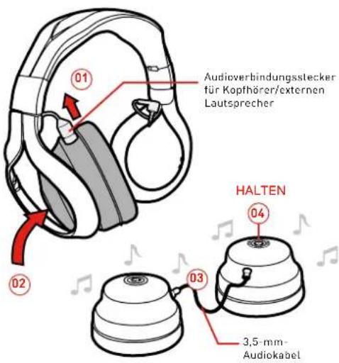 Gioteck FL400 (PS4) - TRANSPORTIERBARE LAUTSPRECHER VERWENDEN (BLUETOOTH-MODUS) - 1