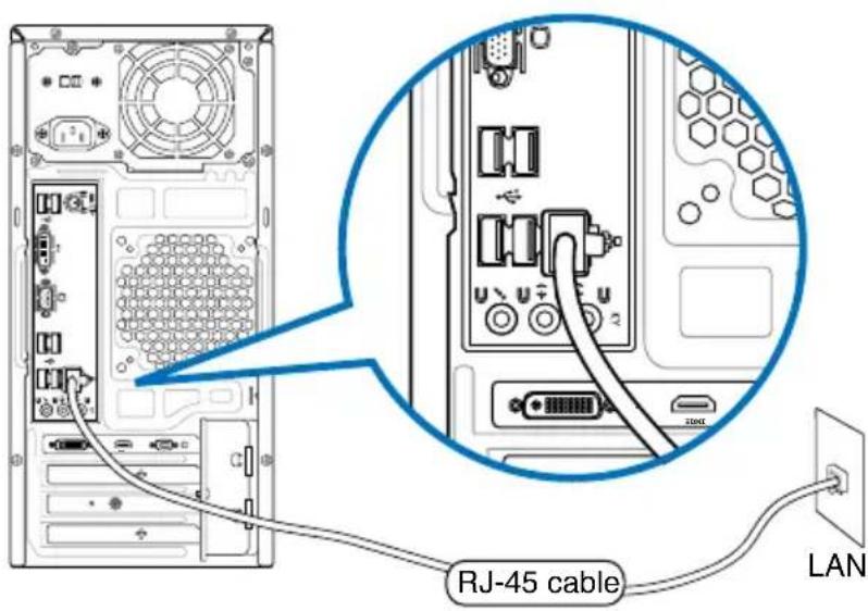 ASUS CM6331 - Über ein lokales Netzwerk (LAN) verbinden   So verbinden Sie sich via LAN: - 1