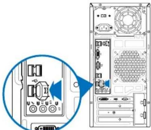 ASUS CM6331 - Per connettere un dispositivo di archivazione USB: - 2