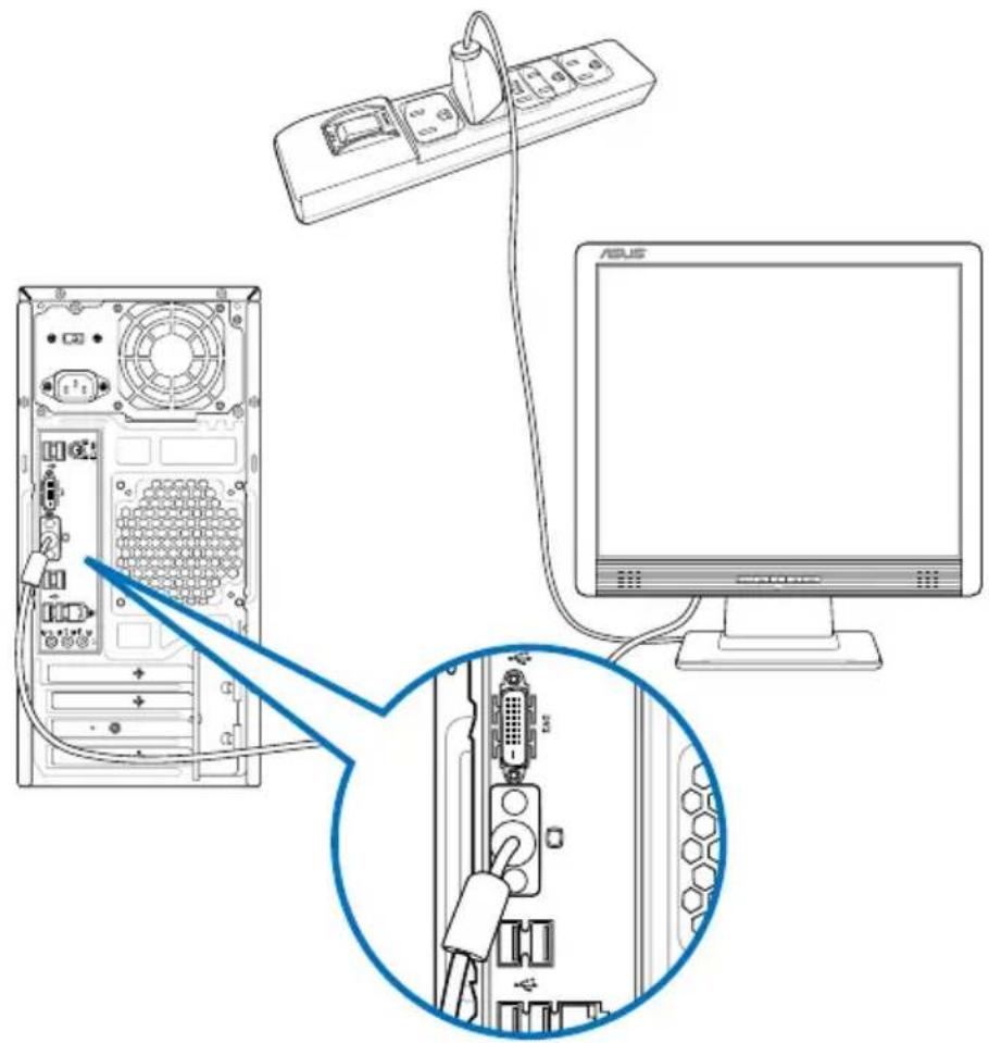 ASUS CM6331 - Para conectar un monitor externo a工程技术 de un puerto de salute de pantalla integrado en la plac: - 1
