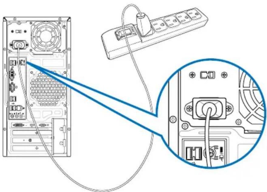 ASUS CM6331 - Connecting the power cord - 1