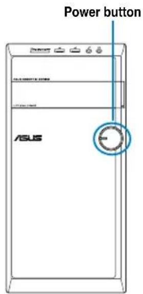 ASUS CM6331 - To turn your computer ON: - 3