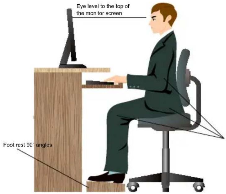 ASUS CM6331 - Proper posture when using your Desktop PC - 1