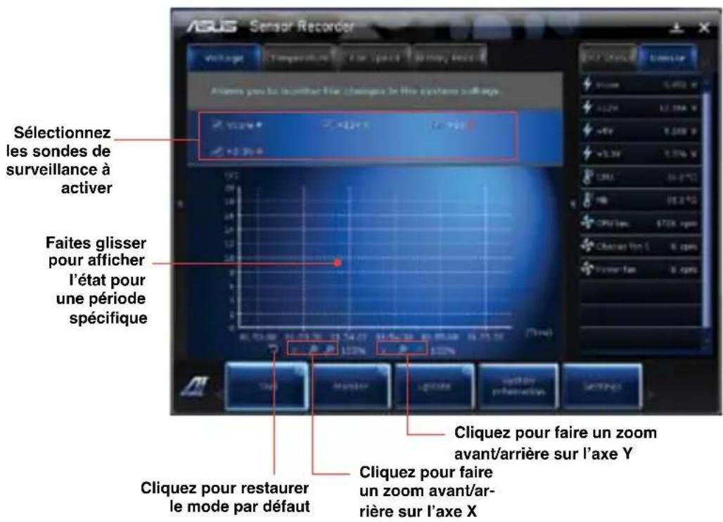 ASUS CM6331 - Pour configurer Sensor Recorder : - 1